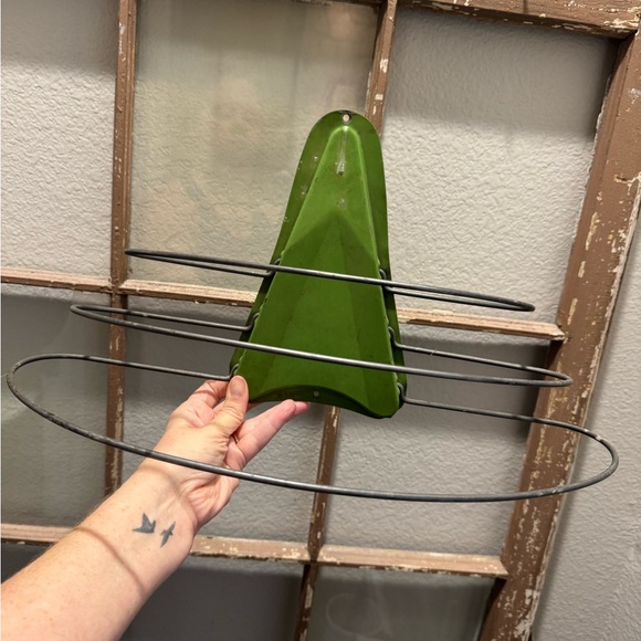 Vintage Green Metal drying rack